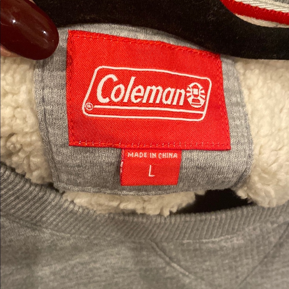 Coleman Gray Crewneck Sweater Classic Design - Picture 3 of 7